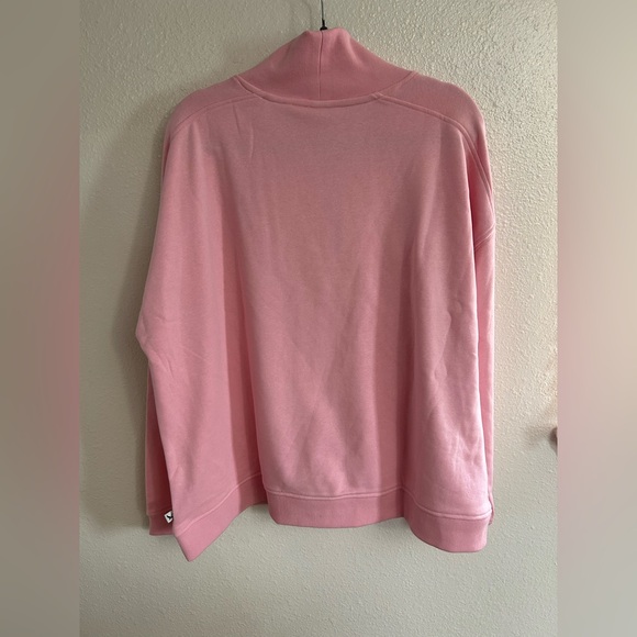 Eddie Bauer Quarter Zip Pullover Sweatshirt Pink Womens Size XXL - Picture 6 of 8